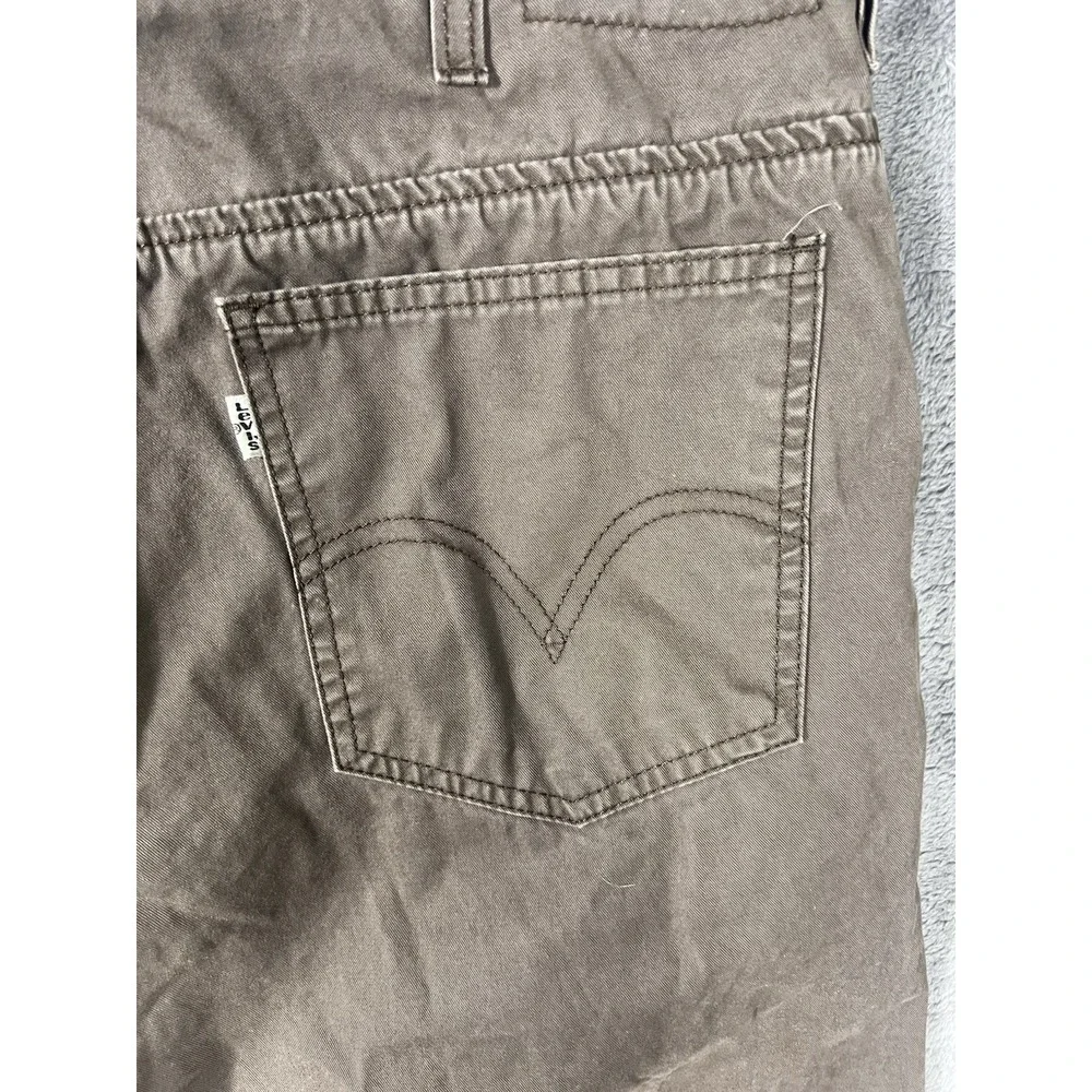 Levis 511 Slim Fit Chino Pants Mens 34x32 Brown Stretch Twill 5 Pocket Casual